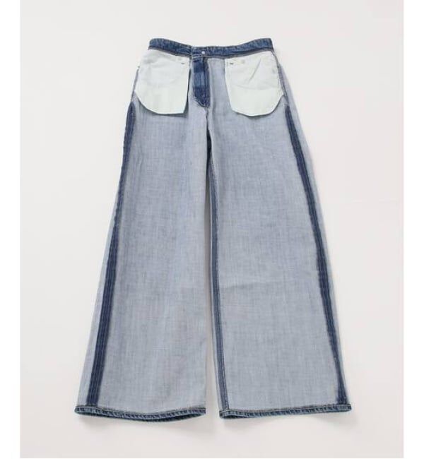 IENA「《追加》YANUK/ヤヌーク 別注 MARY Baggy straight デニムパンツ」|デニム|