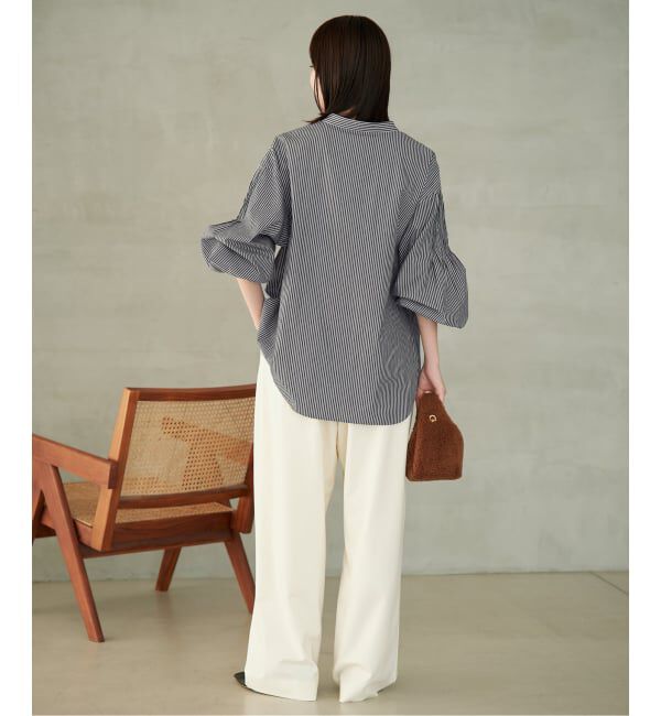 SLOBE IENA「《WEB限定カラーあり/追加予約》ピンタックバルーンスリーブブラウス」|シャツ・ブラウス|
