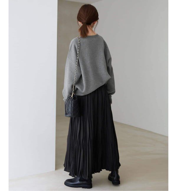 SLOBE IENA「《WEB限定カラーあり/シリーズあり/追加予約》サガラ刺繍スウェットライクニット」|ニット・セーター|