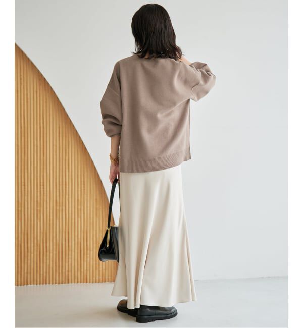 SLOBE IENA「《WEB限定カラーあり/シリーズあり/追加予約》サガラ刺繍スウェットライクニット」|ニット・セーター|