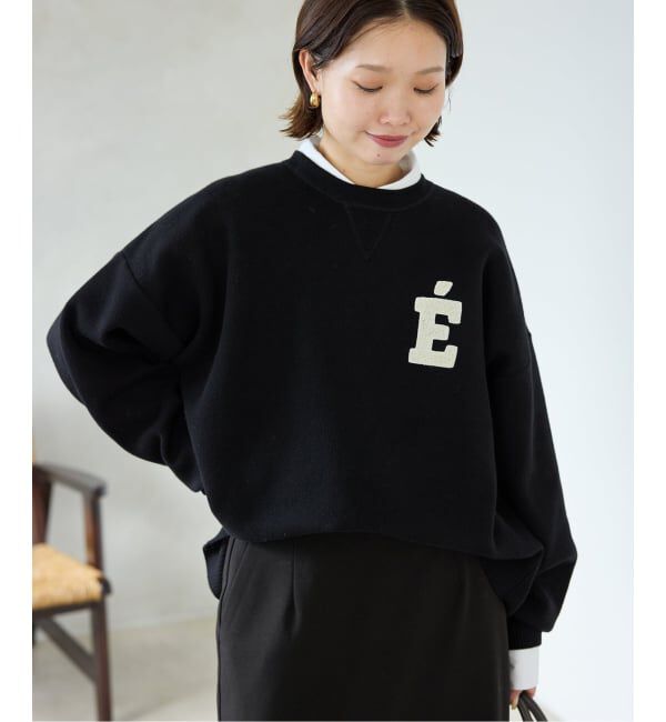 SLOBE IENA「《WEB限定カラーあり/シリーズあり/追加予約》サガラ刺繍スウェットライクニット」|ニット・セーター|