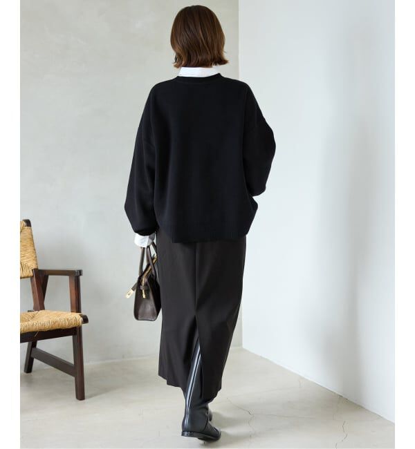 SLOBE IENA「《WEB限定カラーあり/シリーズあり/追加予約》サガラ刺繍スウェットライクニット」|ニット・セーター|