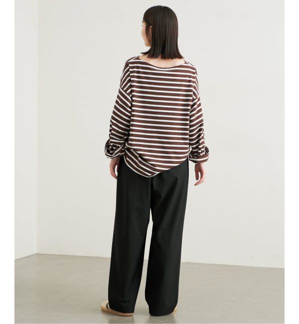 SLOBE IENA「《WEBのみ4サイズ展開/WEB限定カラー/吸湿発熱/予約》CIRCULATE WARM タックパンツ」|スラックス|