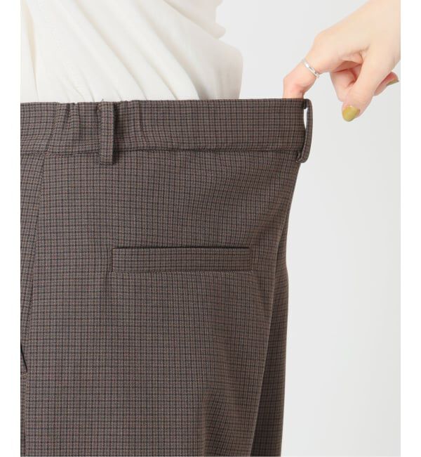 SLOBE IENA「《WEBのみ4サイズ展開/WEB限定カラー/吸湿発熱/予約》CIRCULATE WARM タックパンツ」|スラックス|