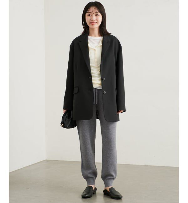 SLOBE IENA「《シリーズあり/予約》ウォッシャブルスムースニットジョガーパンツ」|その他|