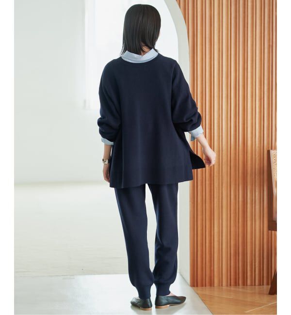 SLOBE IENA「《シリーズあり/予約》ウォッシャブルスムースニットジョガーパンツ」|その他|