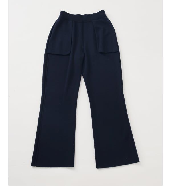 SLOBE IENA「《WEB限定/シリーズあり/予約》ウォッシャブルスムースニットパンツ」|その他|