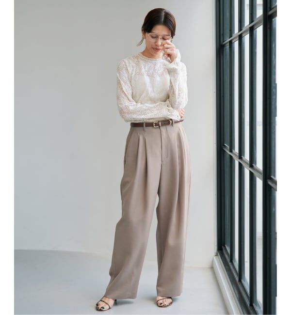 IENA「《予約》アーチタックパンツ」|その他|