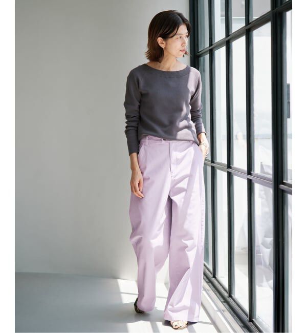 IENA「《予約》ハイツイストコットンワイドパンツ」|その他|