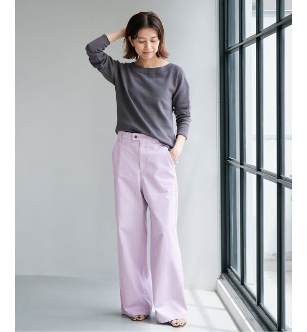 IENA「《予約》ハイツイストコットンワイドパンツ」|その他|