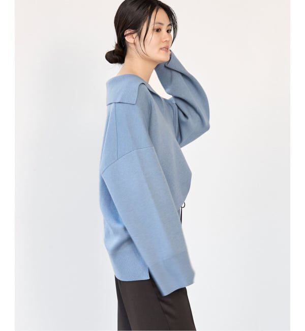 IENA「《予約》接結スキッパーニット」|ニット・セーター|