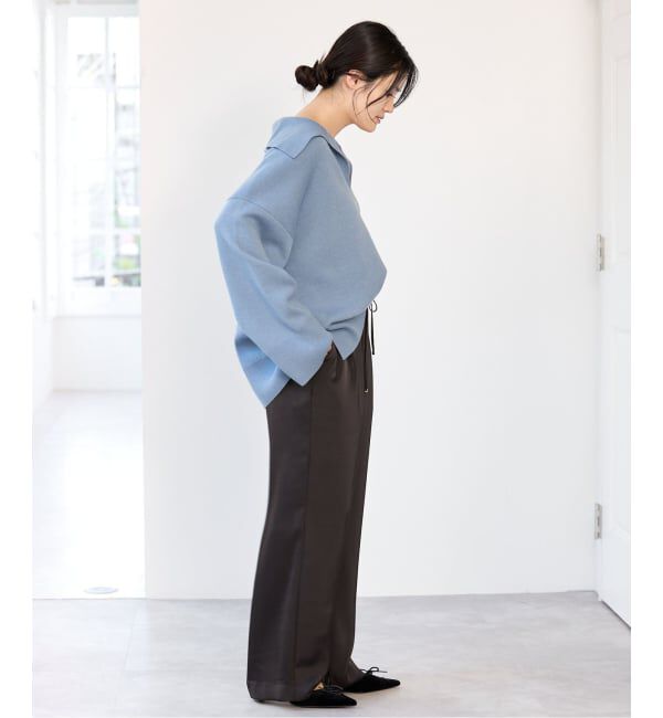 IENA「《予約》接結スキッパーニット」|ニット・セーター|