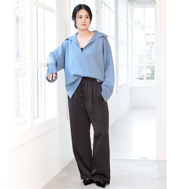 IENA「《予約》接結スキッパーニット」|ニット・セーター|