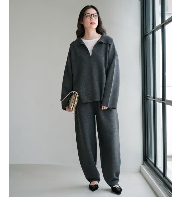 IENA「《予約》接結スキッパーニット」|ニット・セーター|