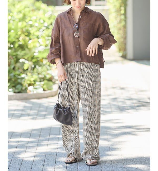 journal standard L'essage「《追加》DEVEAUX GOLDラメモノトーンイージーパンツ」|その他|