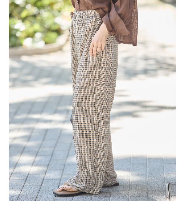 journal standard L'essage「《追加》DEVEAUX GOLDラメモノトーンイージーパンツ」|その他|