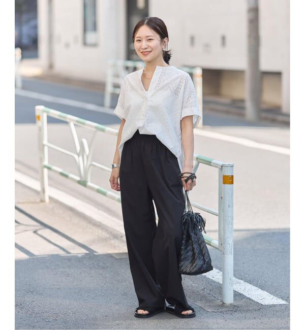 JOURNAL STANDARD「《追加4》【撥水/接触冷感/洗える/UVカット】リネンナイロンストレッチワイドパンツ」|その他|