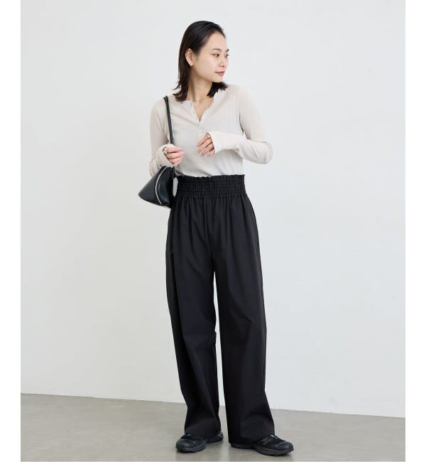 JOURNAL STANDARD「《追加4》【撥水/接触冷感/洗える/UVカット】リネンナイロンストレッチワイドパンツ」|その他|