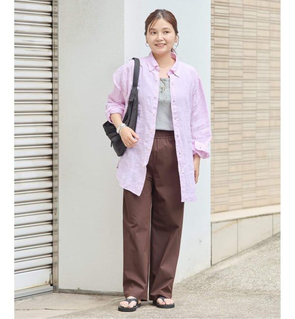 JOURNAL STANDARD「《追加4》【撥水/接触冷感/洗える/UVカット】リネンナイロンストレッチワイドパンツ」|その他|