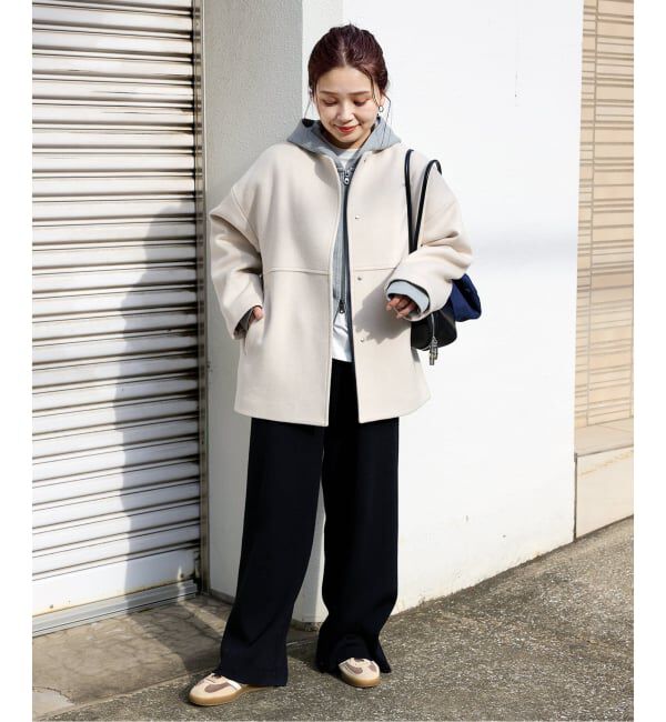 JOURNAL STANDARD「《追加予約》スーパー140ビーバーノーカラーショートコート」|ノーカラーコート|