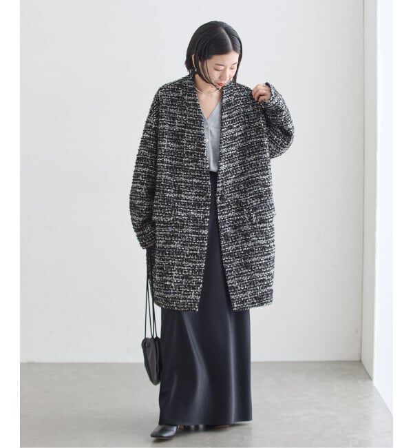 journal standard L'essage「《一部WEB限定カラー/予約》SUPER140S/GIOLICA コクーンコート」|ノーカラーコート|