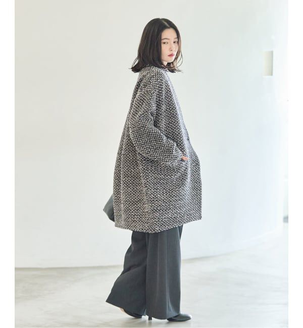 journal standard L'essage「《一部WEB限定カラー/予約》SUPER140S/GIOLICA コクーンコート」|ノーカラーコート|