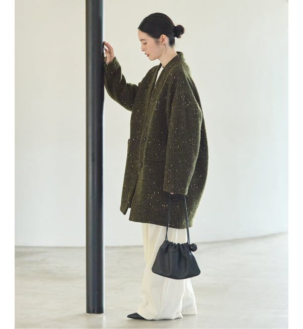 journal standard L'essage「《一部WEB限定カラー/予約》SUPER140S/GIOLICA コクーンコート」|ノーカラーコート|