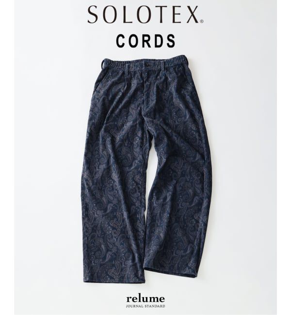 JOURNAL STANDARD relume「《予約》テック &rdquo;SOLOTEX(R)&rdquo; コーデュロイ ワイドイージー スラックス」|その他|ネイビー A
