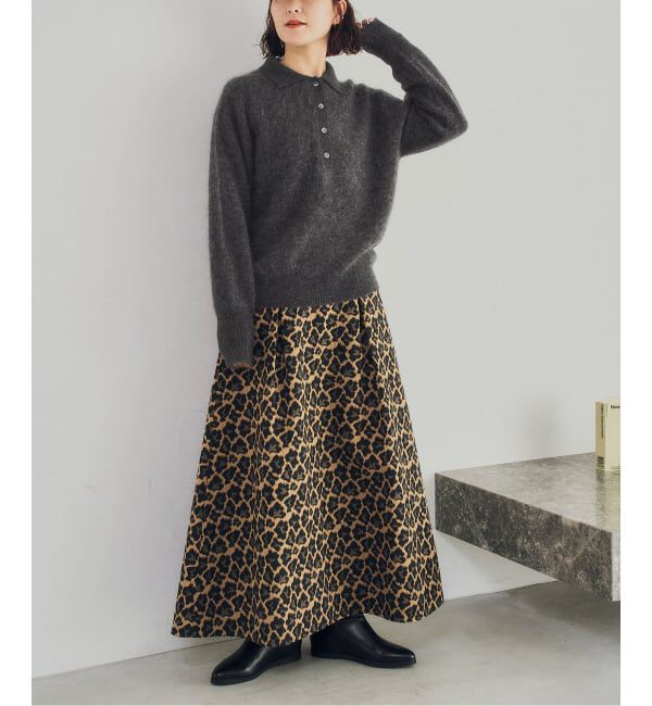 Spick and Span「《予約》ウールファーポロシャツニットプルオーバー」|ニット・セーター|