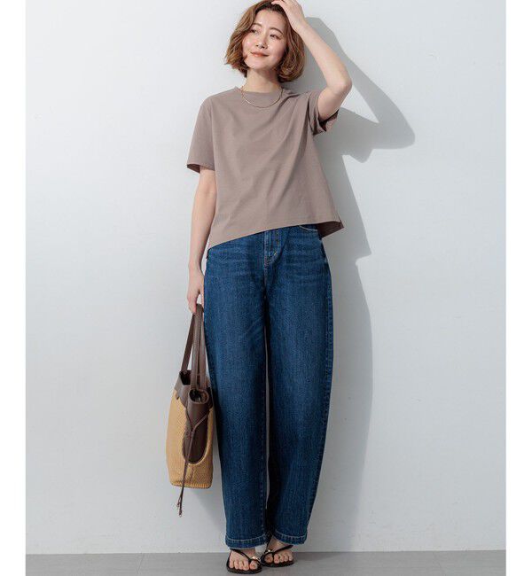 23区「【WEB＆一部店舗限定カラーあり/Oggi掲載】ハイエンド クルーネック Tシャツ」|Tシャツ・カットソー|