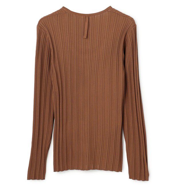 BEIGE,「LABRADO / ランダムリブ Uネックニット」|ニット・セーター|