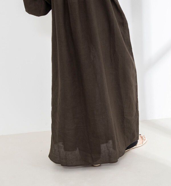 NOLLEY'S sophi「【WALANCE/ワランス】natural dye linen balloon sleeve dress」|ワンピース|