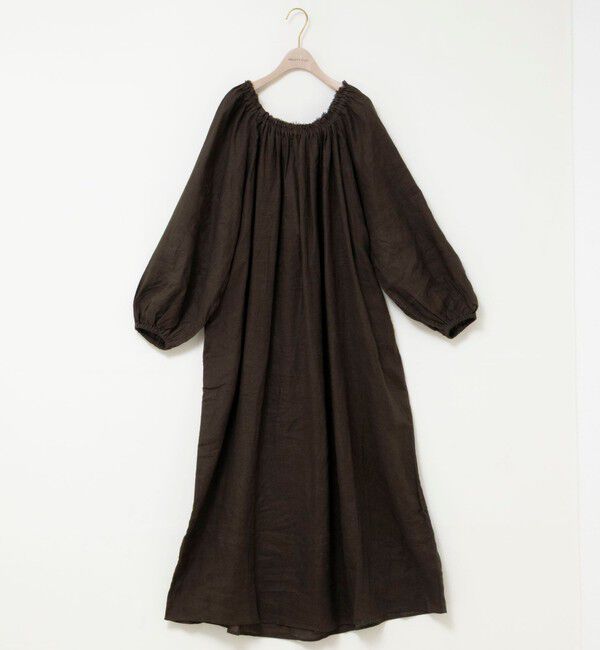NOLLEY'S sophi「【WALANCE/ワランス】natural dye linen balloon sleeve dress」|ワンピース|