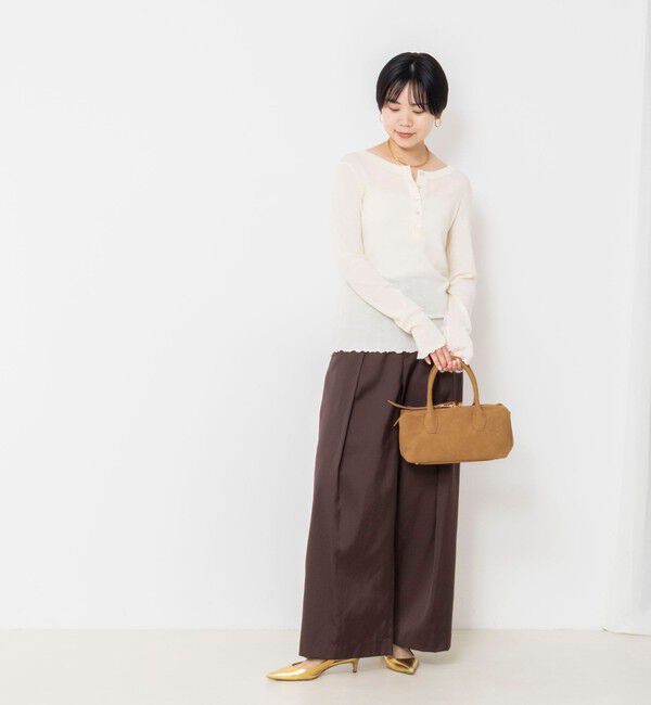 NOLLEY'S「【一部WEB限定サイズ】ウォッシャブルロビンソンツイルデザインパンツ」|その他|