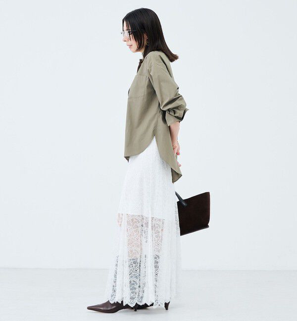 NOLLEY'S sophi「《セットアップ対応》ウォッシャブラルッセルレースマキシマーメイドスカート」|スカート|