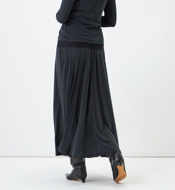 NOLLEY'S sophi「【WEB限定】《セットアップ対応》ウォッシャブルフィブリルテレコフレアーマキシスカート」|スカート|