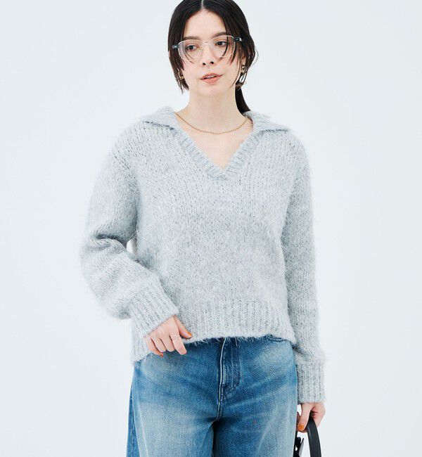 NOLLEY'S「【WEB限定】【Tricots Jean Marc】ANGOLA」|ニット・セーター|ミディアムグレー