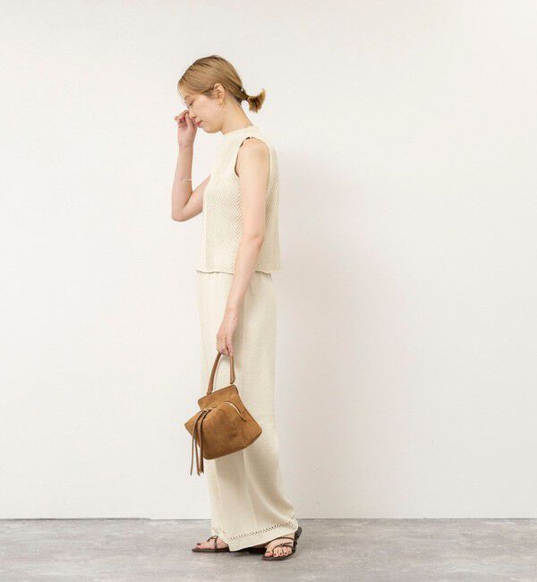 NOLLEY'S sophi「《セットアップ対応》【WALANCE/ワランス】paper knit sleeveless top」|ニット・セーター|