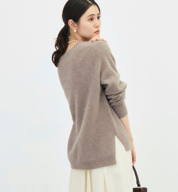 NOLLEY'S「ヘアリーVネックプルオーバー」|ニット・セーター|