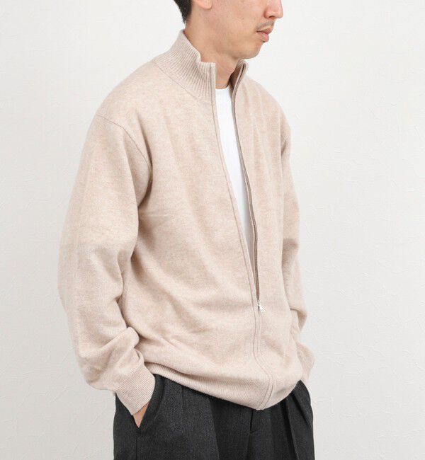 NOLLEY'S goodman「ウールカシミヤ スタンドジップニット 26AW」|ニット・セーター|ベージュ