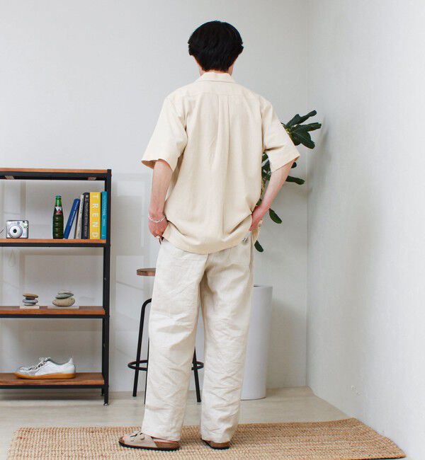 GLOSTER「【GEVACO/ゲバコ】コットンリネンイージーパンツ」|チノ|