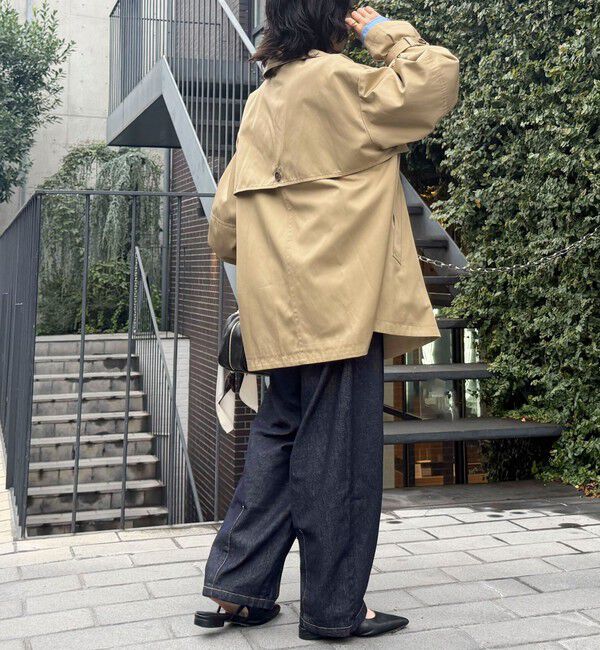 fredy emue「袖ボリュームミドル丈トレンチコート」|トレンチコート|