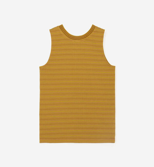  「Yonetomi | 〈別注〉ボーダータンクトップ WOMEN」|Tシャツ・カットソー|YELLOW系1