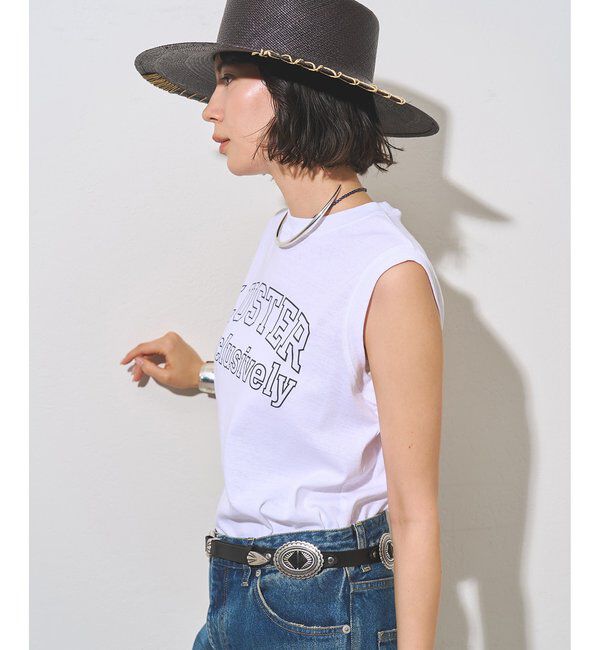  「ノースリーブロゴTシャツ」|Tシャツ・カットソー|