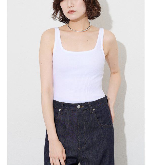  「カップツキRIBタンクトップ」|Tシャツ・カットソー|