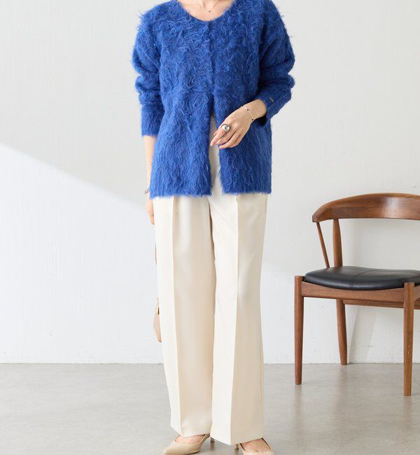  「【前後2WAY】ロングシャギーニットカーディガン」|ニット・セーター|
