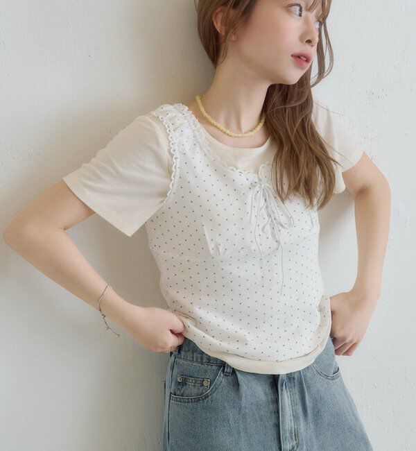  「ドットタンクレイヤードTee」|Tシャツ・カットソー|