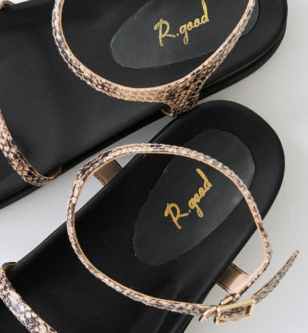  「【R.good】【軽量/3サイズ展開】メタルリングサンダル」|サンダル|