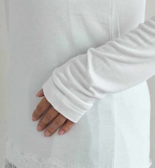  「レースドッキングカットソー」|Tシャツ・カットソー|
