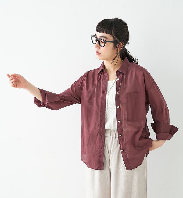 collex「エアリーローンオーバーシャツ」|シャツ・ブラウス|